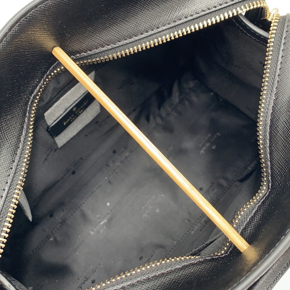 KATE SPADE Madison Saffiano Leather Medium Satchel BLACK COLOR - Picture 12 of 15